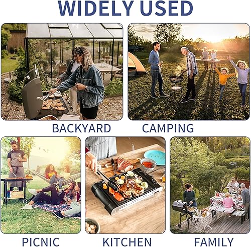 Miniatura 7 de Latiret Blackstone - Kit de accesorios para parrilla, juego de 21 accesorios de parrilla para chef de campamento, accesorios de parrilla con