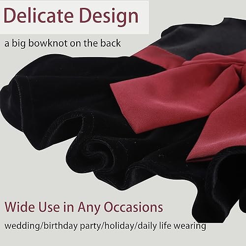 Miniatura 2 de Vestidos para mascotas para perros pequeños, gatos y niñas, lindo vestido de princesa con lazo, camisa para cachorros, falda para todo tipo de