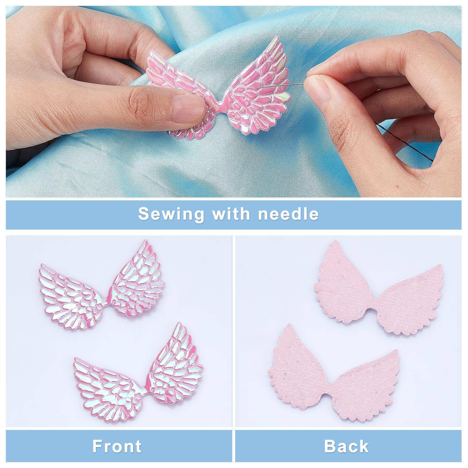 Toppe Applique Ali D'Angelo 24 Pezzi - Decorazioni Fai Da Te Per Vestiti E Accessori - Foto 2