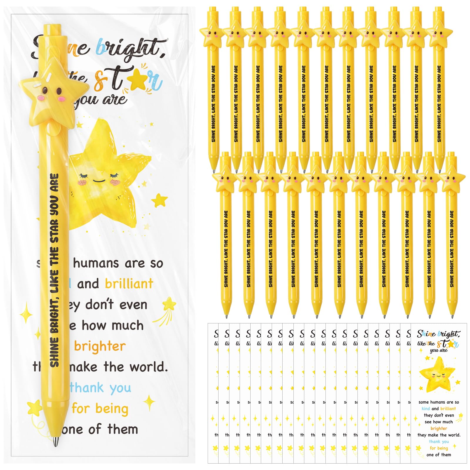 Aoesuny 30 Sets Employee Appreciation Gift Star Motivational Pen Bulk
