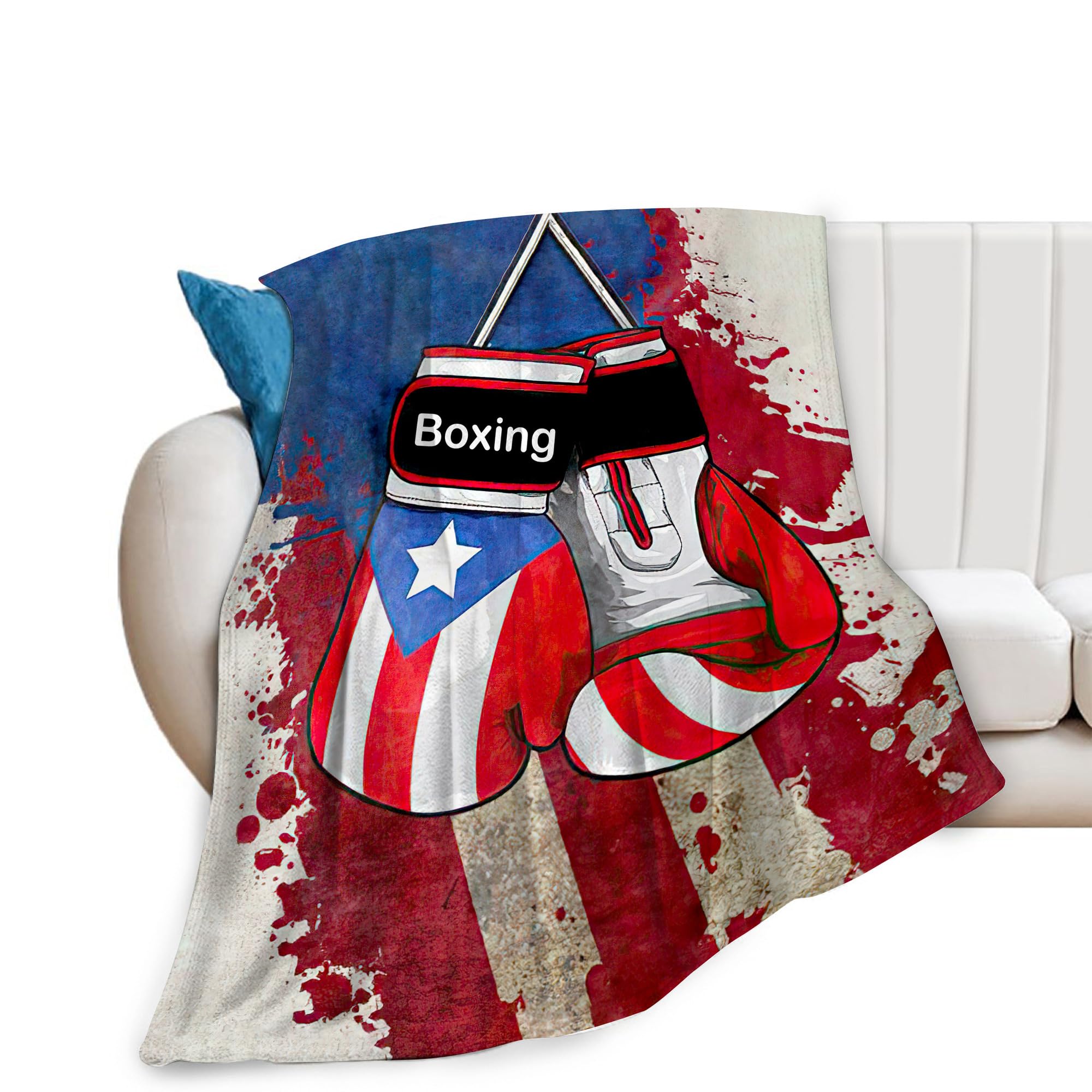 Boxing Gifts for Girls Boys - Soft Warm Fleece Plush Blankets for Bed Sofa Couch - 60