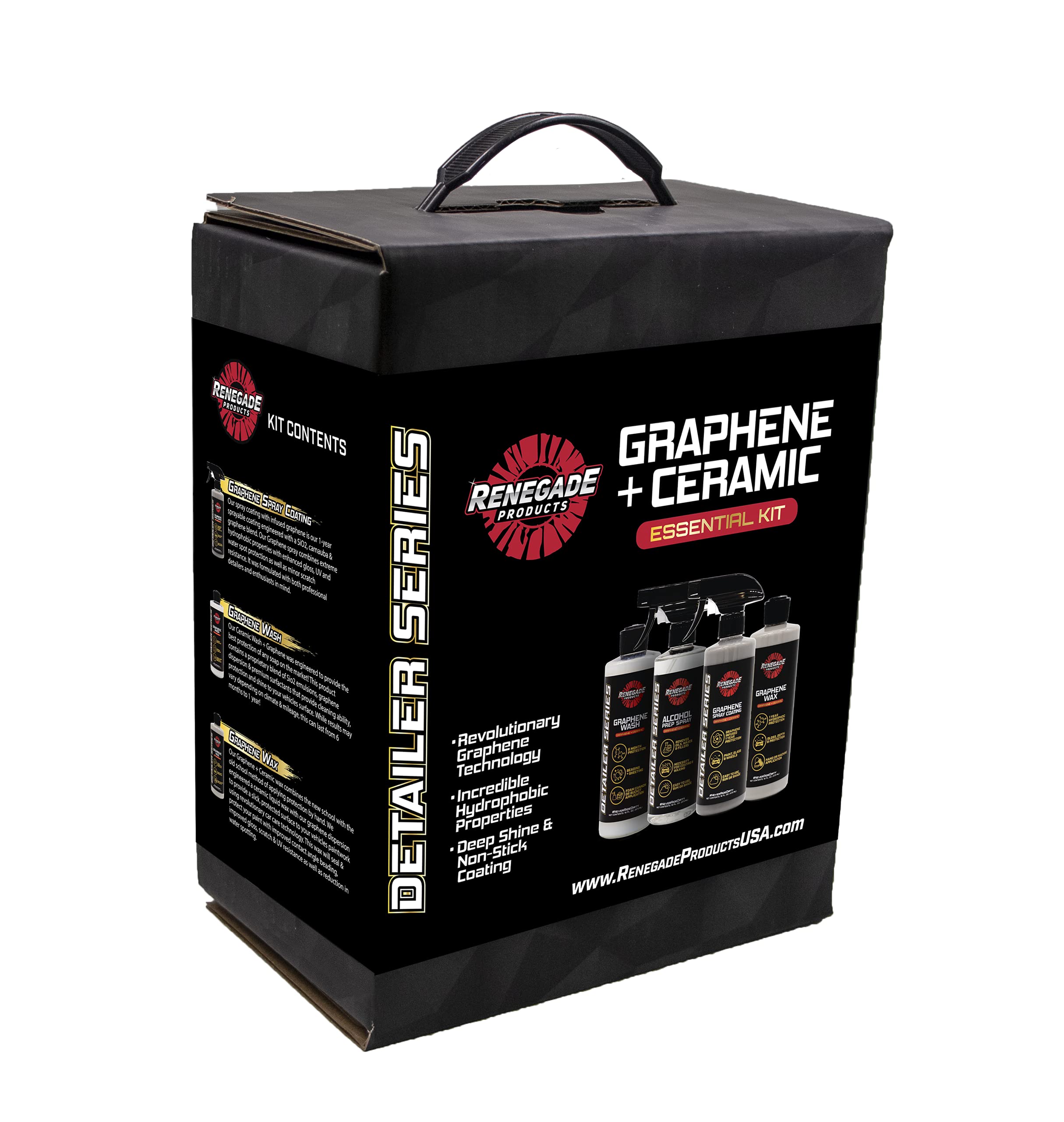 Graphene + Ceramic Car Detailing Kit with Sio2, 1 Year Coating For Enthusiasts And Professionals