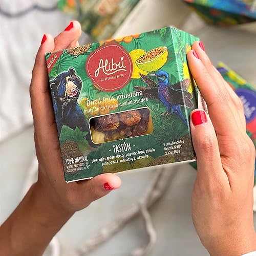 Miniatura 8 de Alibú - Infusiones de té de frutas secas  Alegria  Manzana kiwi fresa hibisco  Infusiones de agua bebida de frutas secas  Vegana sin gluten 100