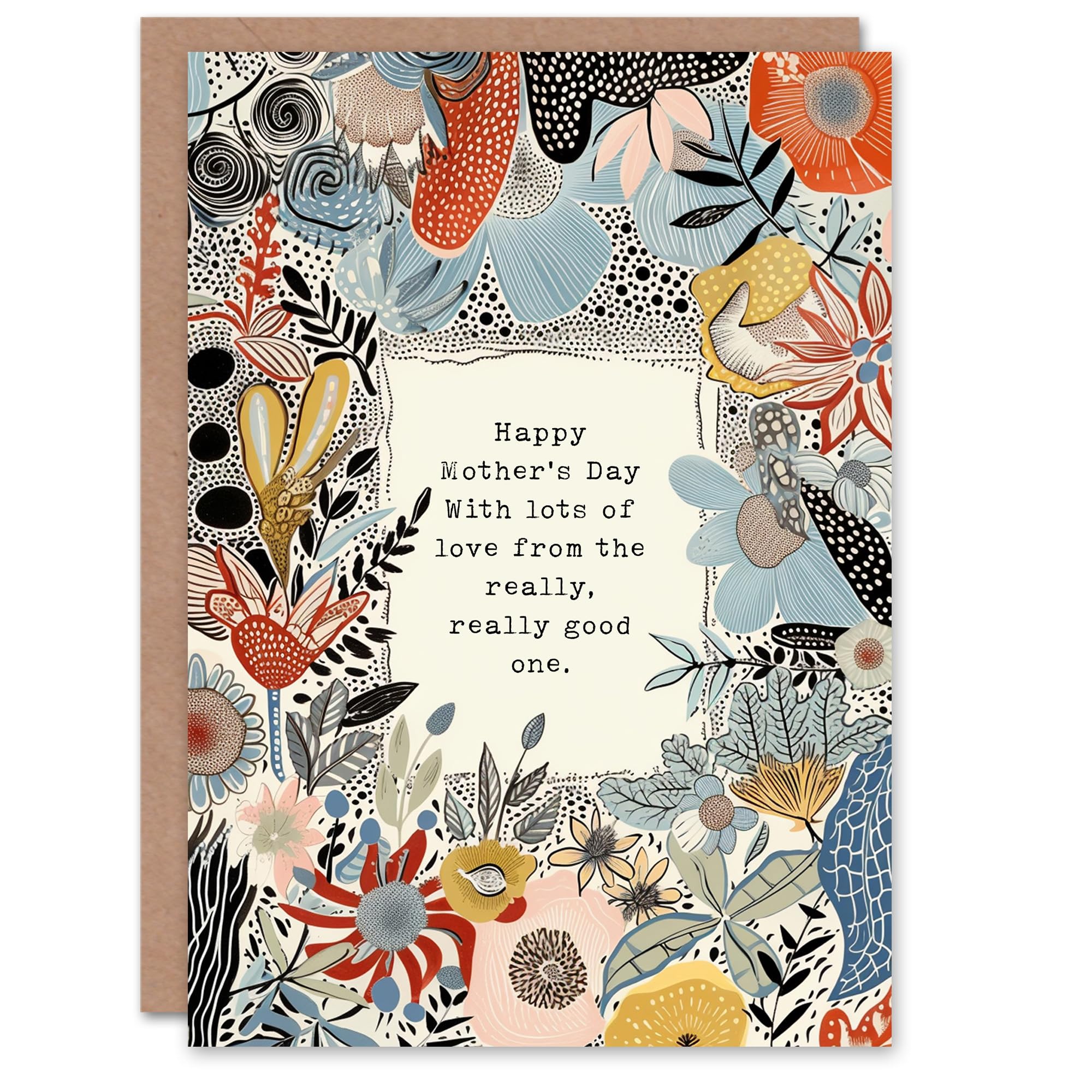 Artery8 Mother's Day Lots of Love From Good Child Sibling Diss Fun Funny Humour Joke Mum Greeting Card