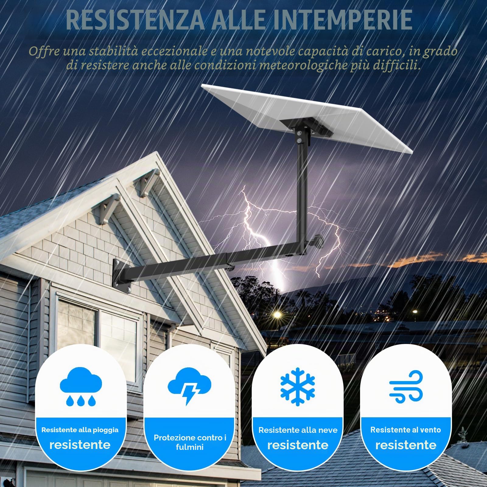 IMAYCC Starlink Gen 3 Mount, 360 ° Regolabile Supporto Starlink Gen 3 Lungo Scalabile Kit Di Montaggio Starlink V3 Pole Mount con Adattatore per tubo Starlink Gen 3 per Internet Starlink