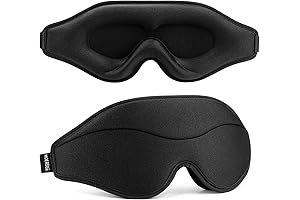 Sleep Mask - Total Blackout 3D Deep Sleep Mask, Military Grade Soft...