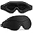 MOEASEii Sleep Mask - Total Blackout 3D Sleeping Mask, Super Lightweight & Silky Soft Eye Mask for Sleeping, Fully Adjustable Fit for Home, Office, Traveling, Meditation, Yoga, Black