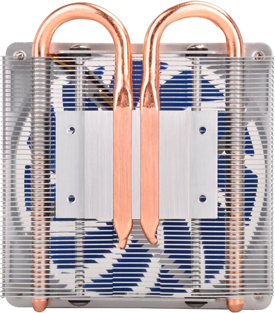 Silverstone Tek Super Low Profile CPU Cooler for Intel Socket LGA115X with 80mm Fan and 2x Copper Heat Pipes thumbnail 5
