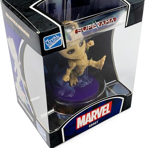 Miniatura 5 de The Loyal Subjects Marvel Superama Groot con diorama escénico y base