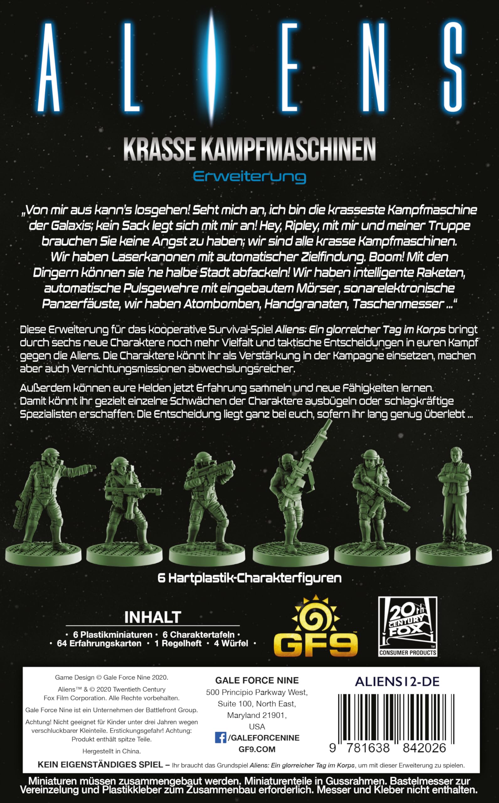 Gale Force Nine GF9AL12D Aliens: Ultimate Badasses [rozszerzenie] Updated Edition (wersja niemiecka)