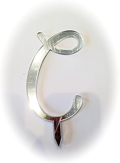 Brillabenny Iniziale C Cake Topper Monogram in PLEXIGLASS SPECCHIATO per Torta Compleanno Festa Party Matrimonio