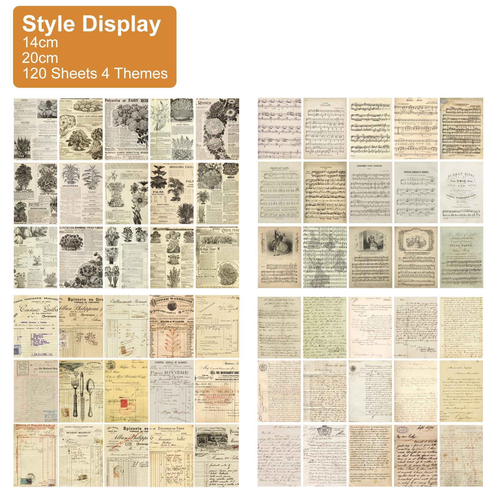 Scrappapier Vintage summer basics 1891 journal krant 30.5x30.5cm p/vel
