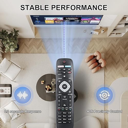 Miniatura 4 de NH500UP - Control remoto universal de repuesto compatible con Smart TV LCD LED 4K UHD Smart TV Philips