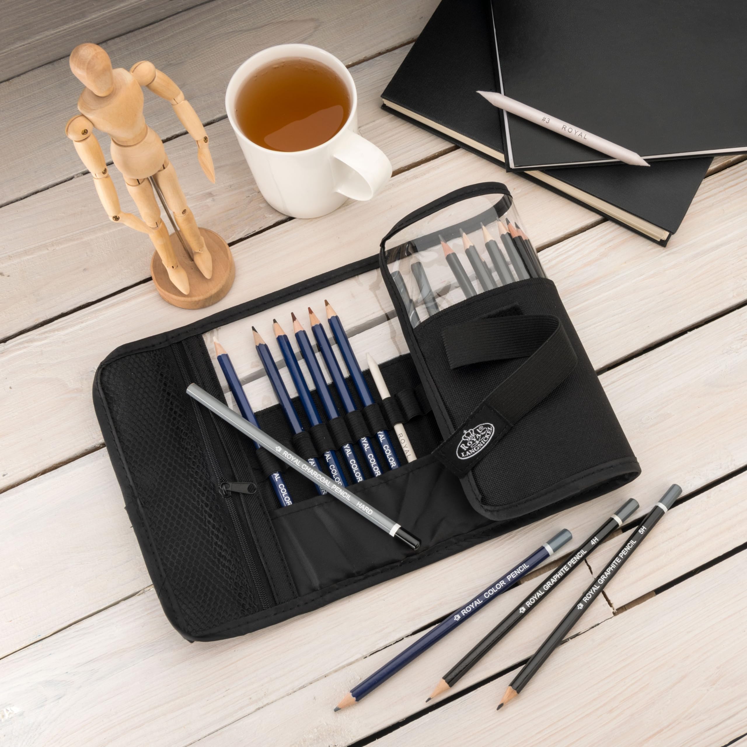 Royal & Langnickel Sketching Pencil Roll-Up Travel Set 25 PC, Multi, 1 count (Pack of 25) - Image 2