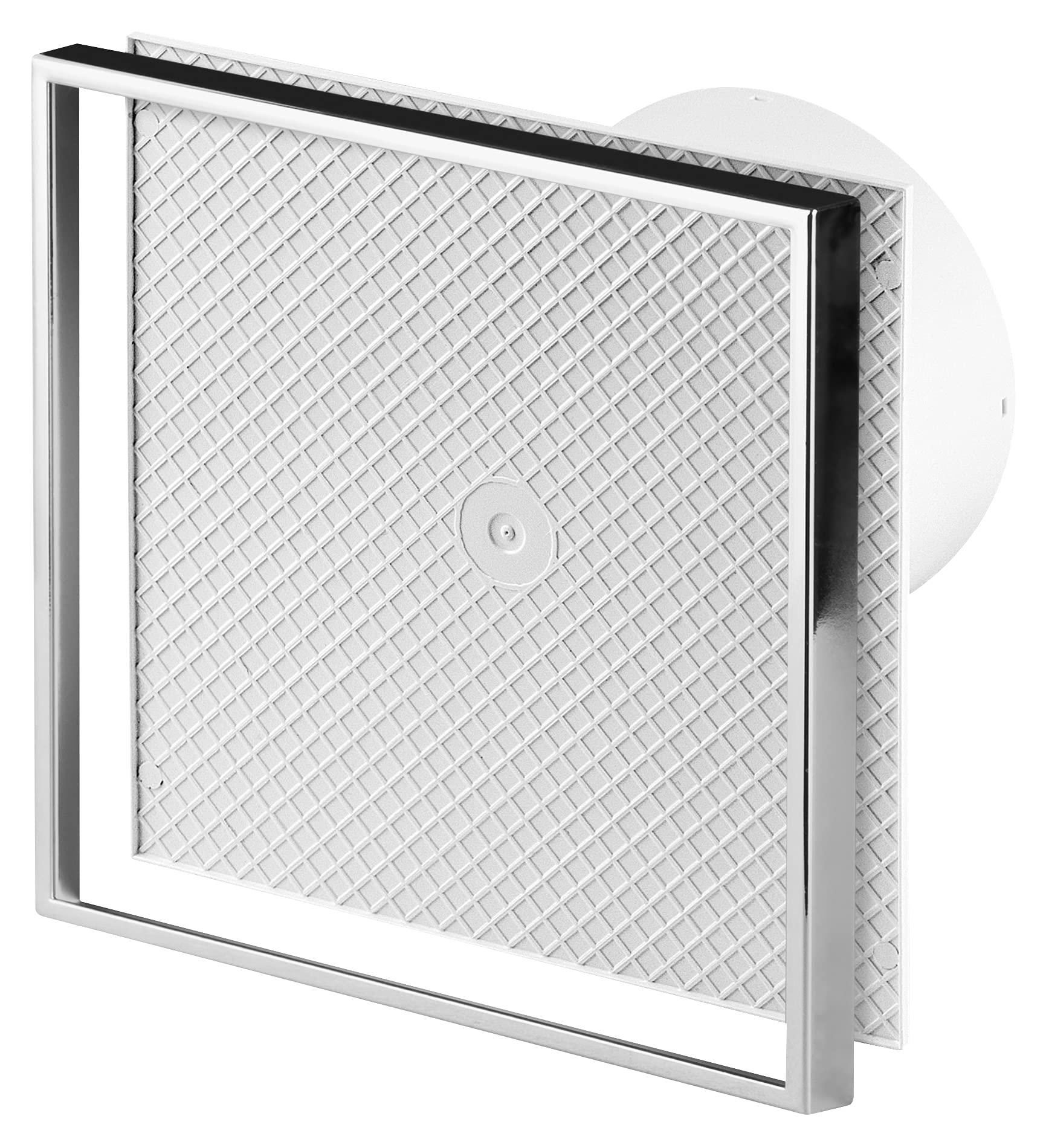 VONLIS® Badlüfter Badventilator Befliesbarer Wohnraumlüfter Ø 100 mm Feuchtesensor/Hygrostat