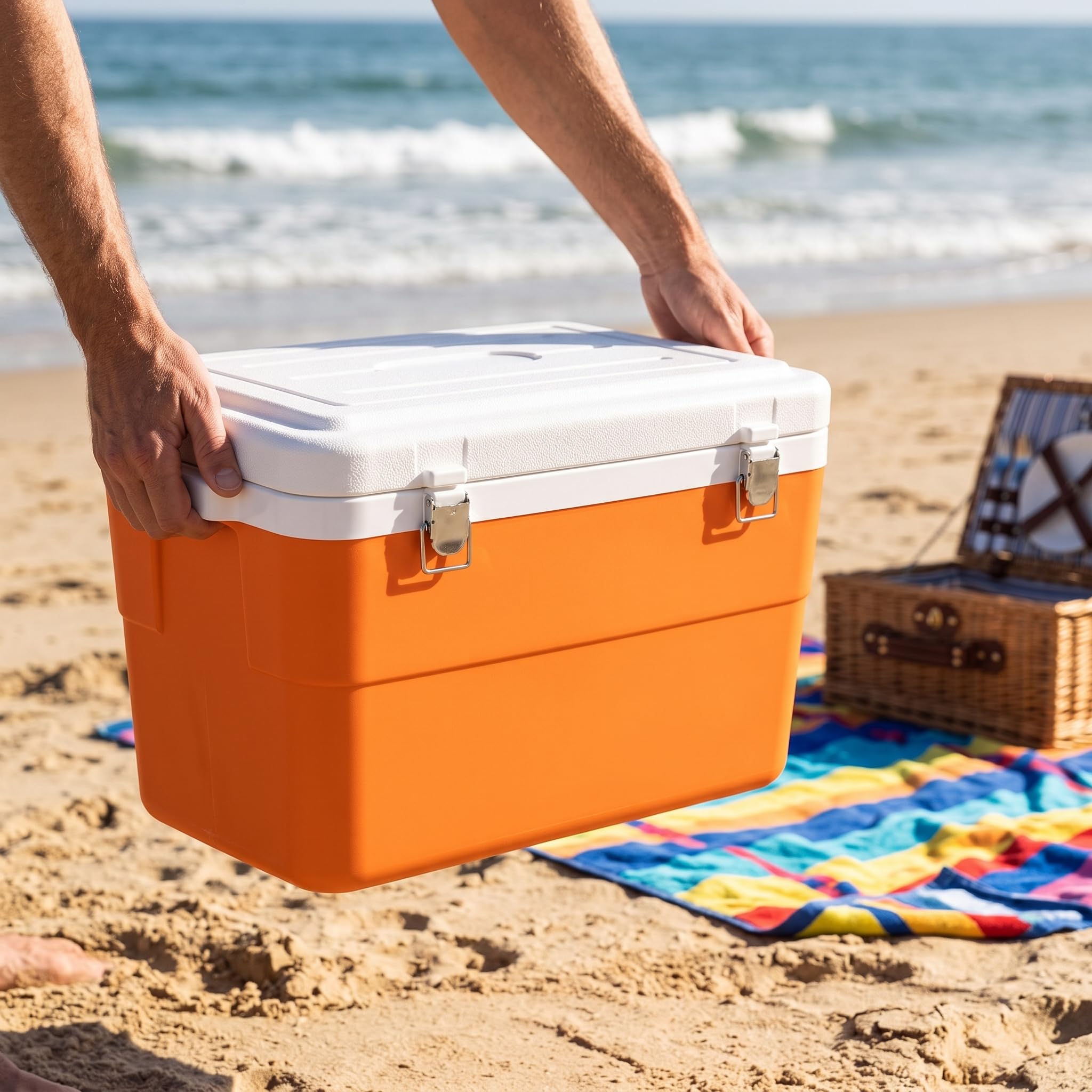 Homyl Scatola Termica Portatile, Contenitore Frigo per Alimenti e Bevande, Ghiacciaia per Campeggio e Picnic