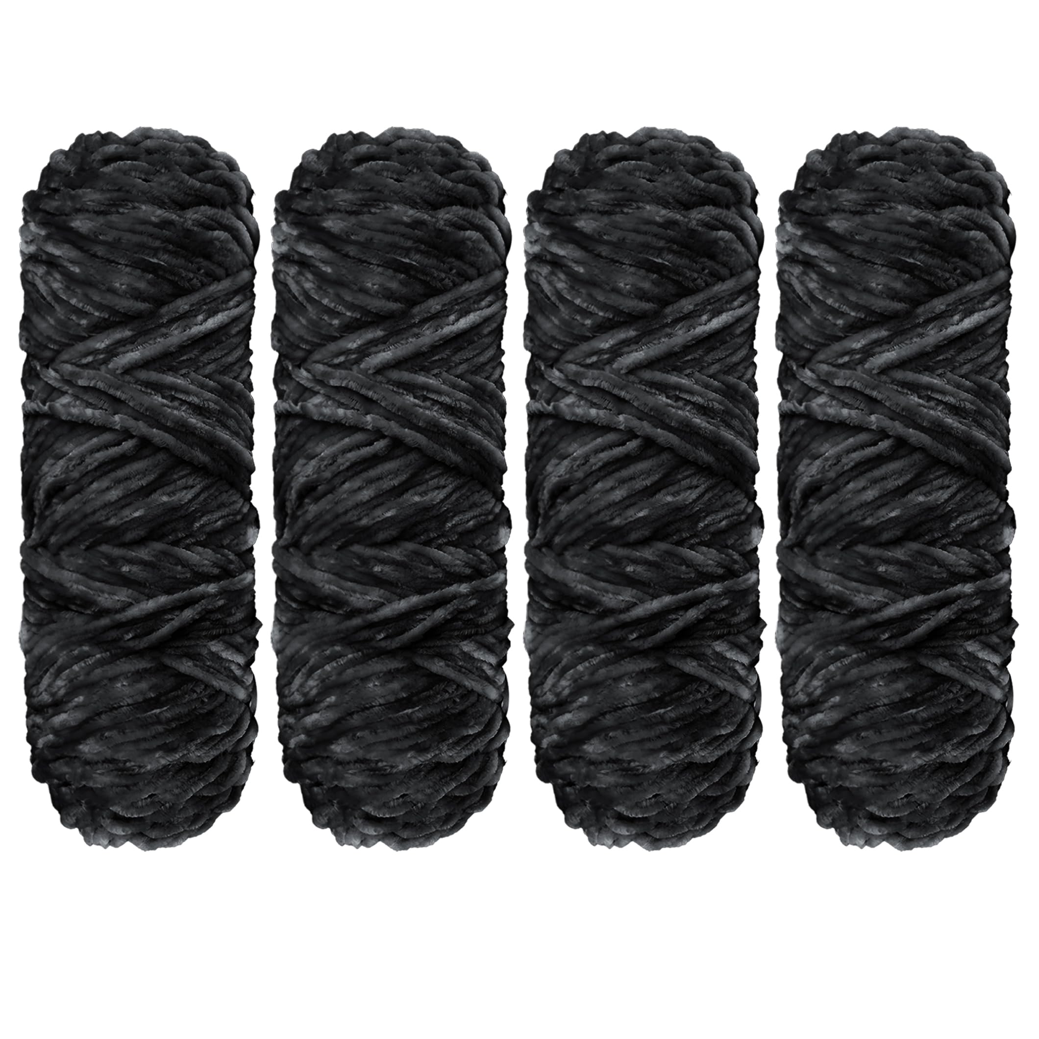 YINVA Wolle Zum Häkeln 400g(4pcs×100g) Flauschige Wolle Velvet Babywolle Weiche