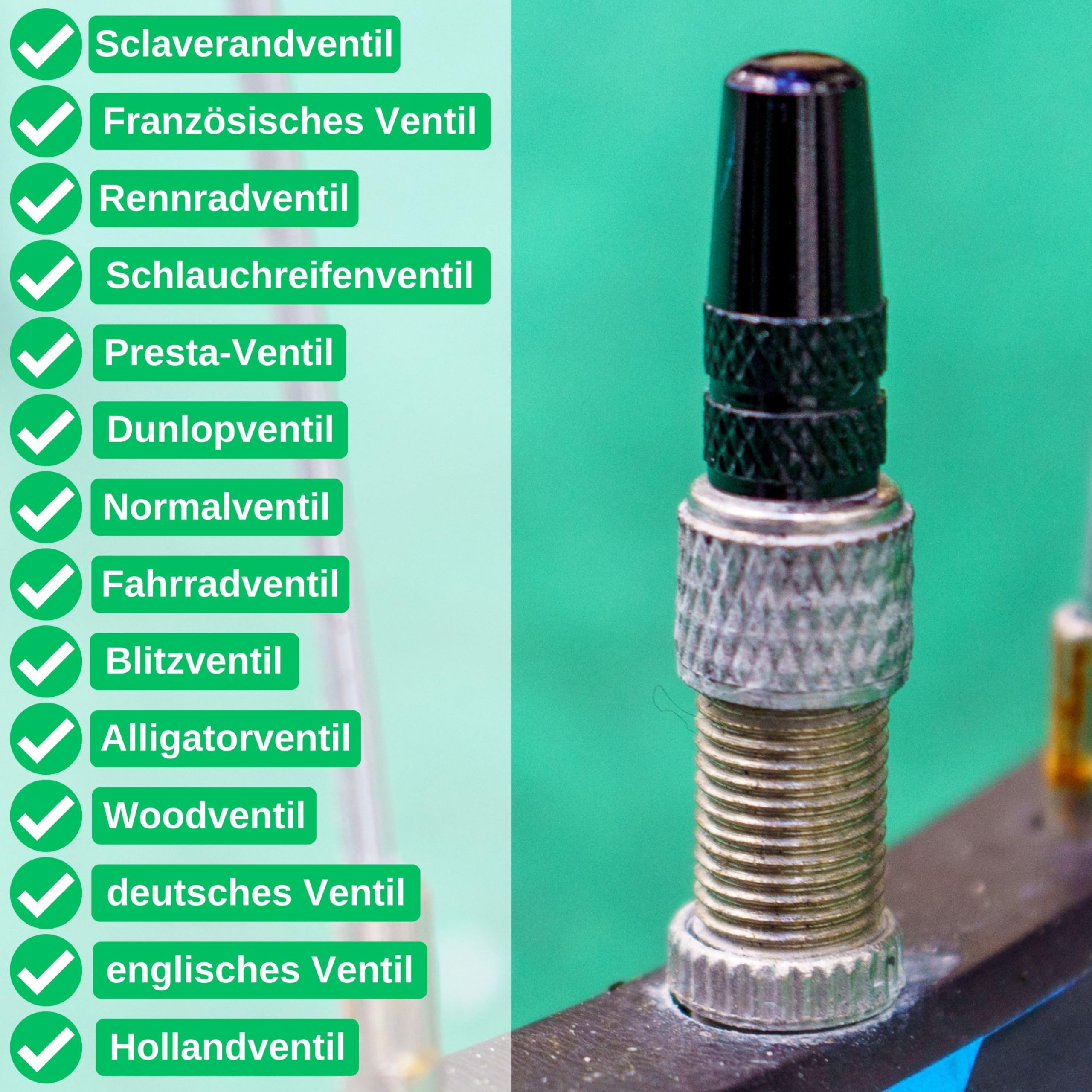 Tappo Valvola in Alluminio, 4 pezzi, in Nero, cappucci parapolvere nericompatibili con valvole Presta e francesi, coperture per copertoni camere d'aria, Coprivalvola bici, Tappi copri valvola cappucci