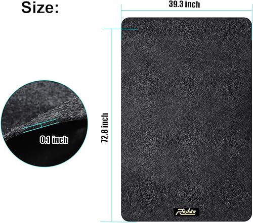 Miniatura 5 de Roykaw Tapete de garaje y almohadilla mecánica, alfombrilla de estacionamiento para motocicleta, protege el suelo de derrames, goteos, salpicaduras