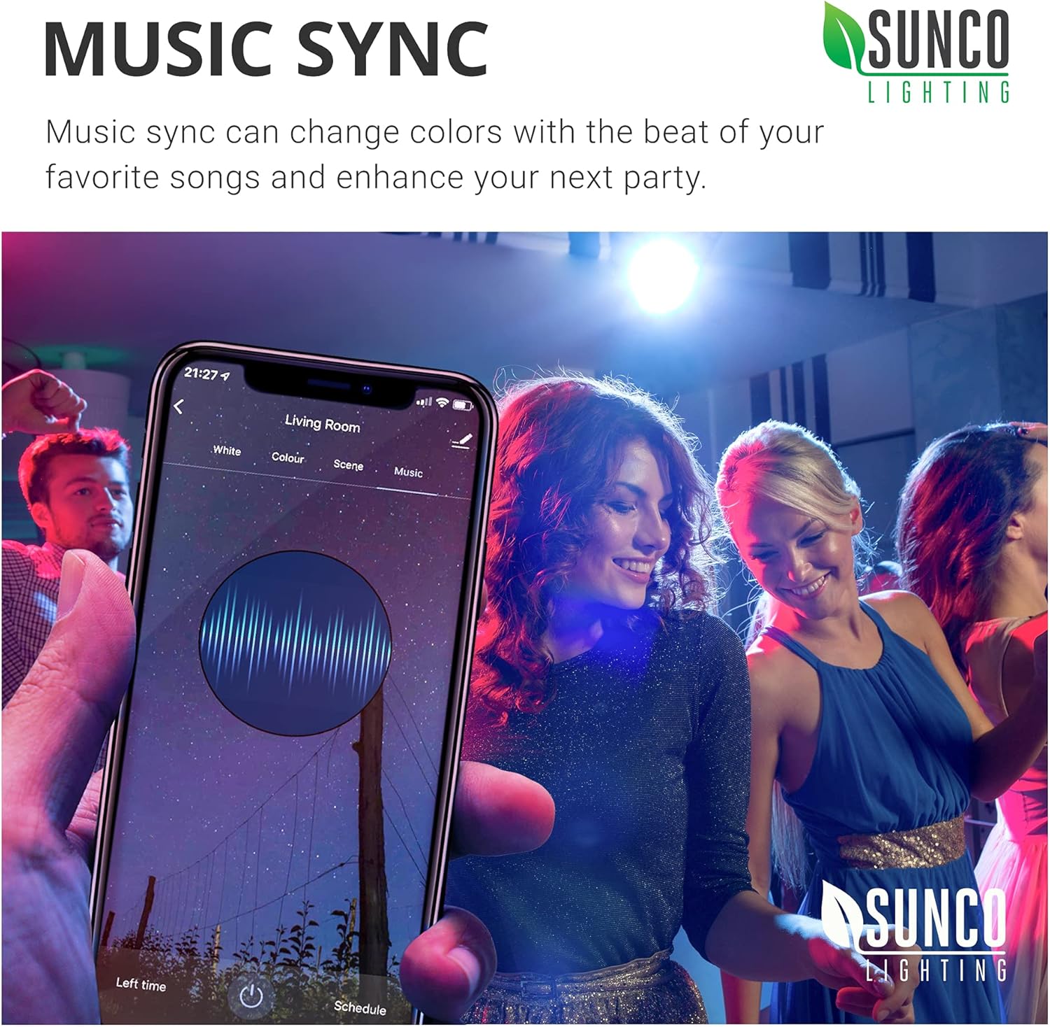 🔥 Flаѕh Sаlе Sunco Lighting Smart WiFi Bulbs Alexa, A19 Dimmable Smart LED, Color Changing RGB, 6W, 480 LM, E26 Base, Multicolored, Compatible with Amazon Alexa & Google Assistant, Tunable White 6 Pack