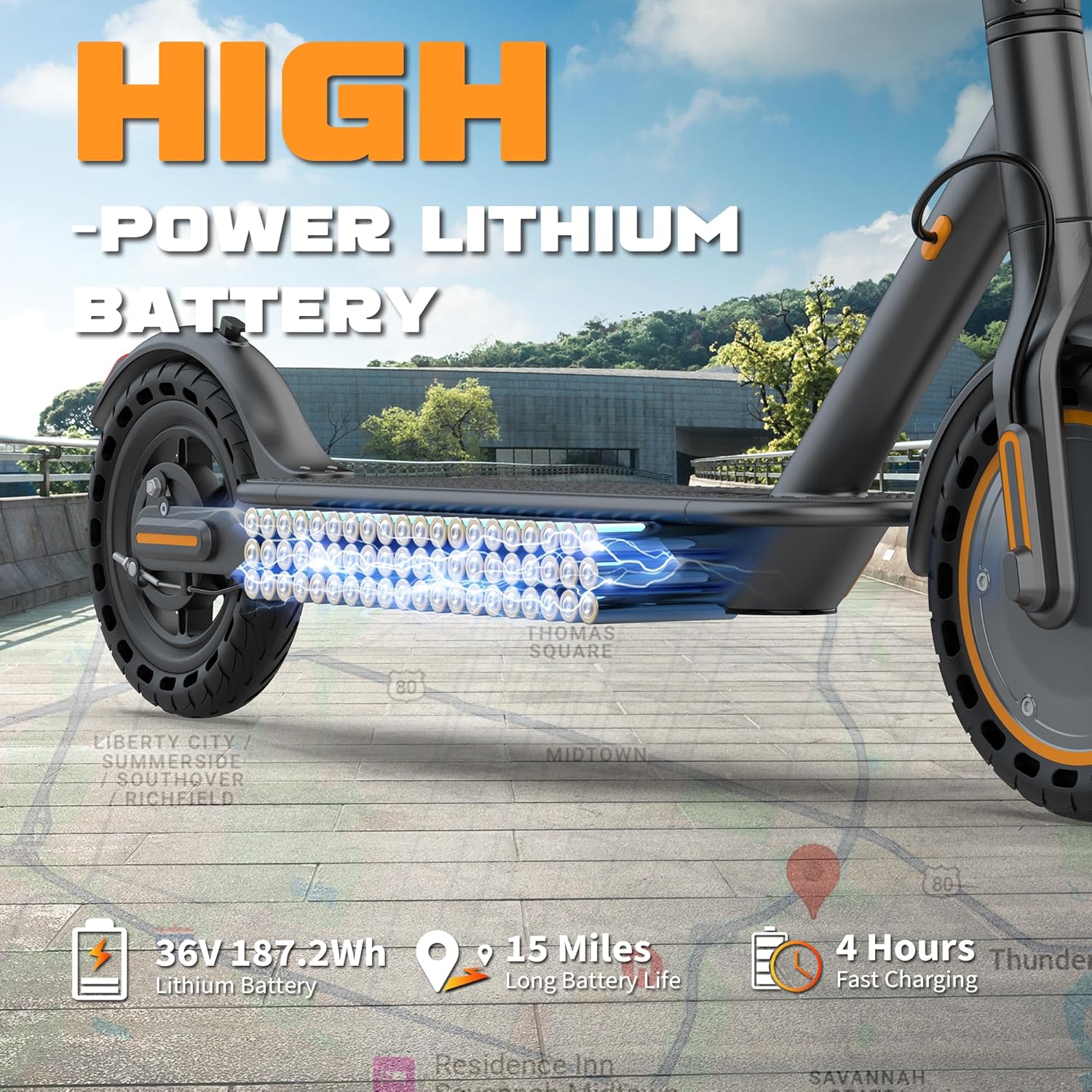 Adult Electric Scooter, Max Speed 19/21MPH, Up to 21-28 Miles Range, 500W/350WMotor Adult E-Scooter, Foldable Scooter with Dual Braking, Smart APP