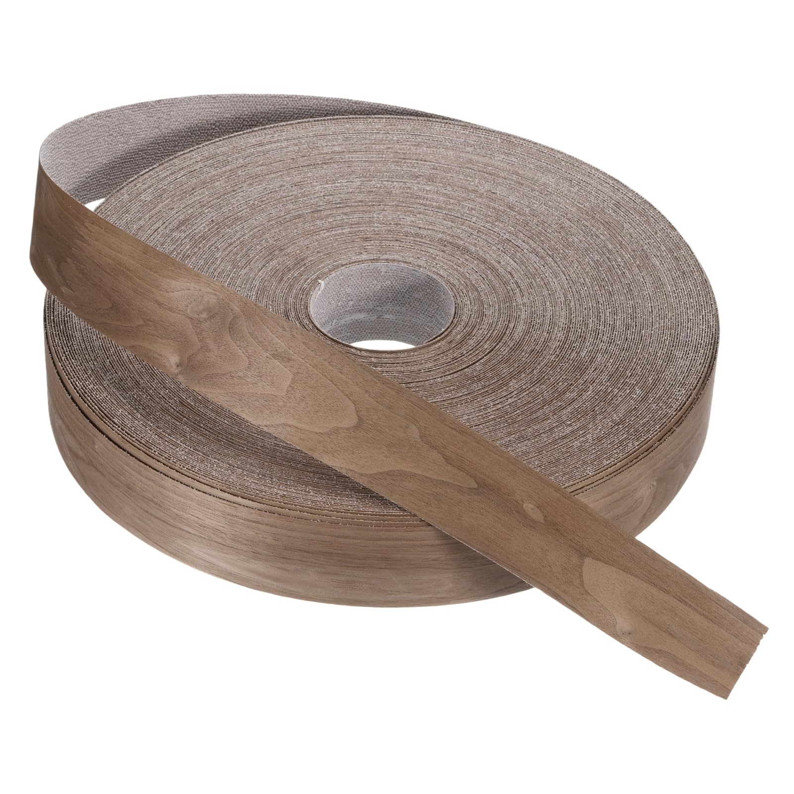 PATIKIL 51mm Bande de Chant Noyer 75 Mètre Bande Bordure Meuble | Masquage de Bois Préencollé, Placage Contreplaqué Flexible Thermofusible pour Restauration Bords Meuble Étagère Panneaux