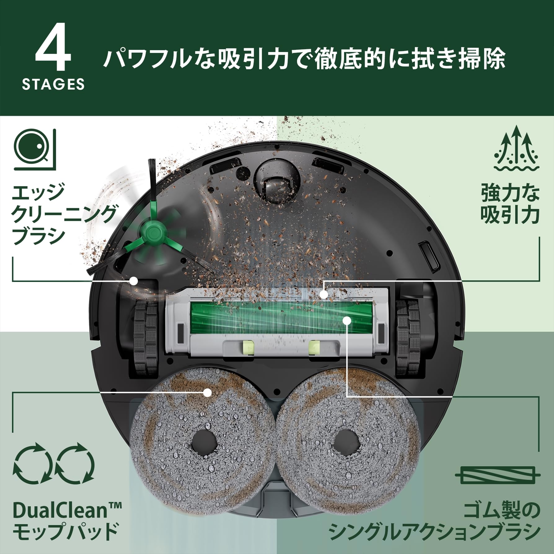 Amazon | ルンバ(Roomba)Plus 405 Combo ロボット + AutoWash 充電