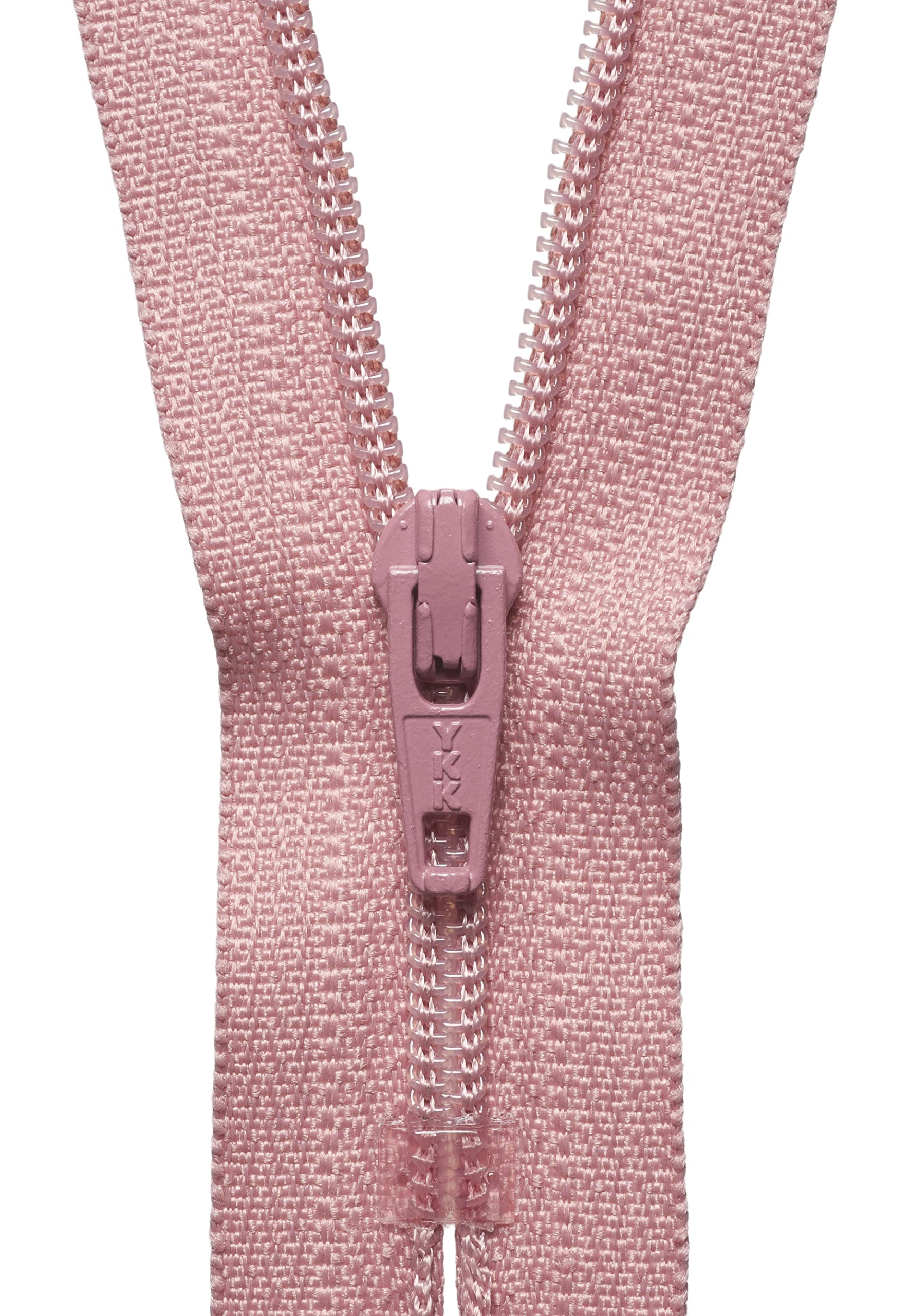 YKK Coil Zip, No. 70 Dusky Pink, 15 cm Length