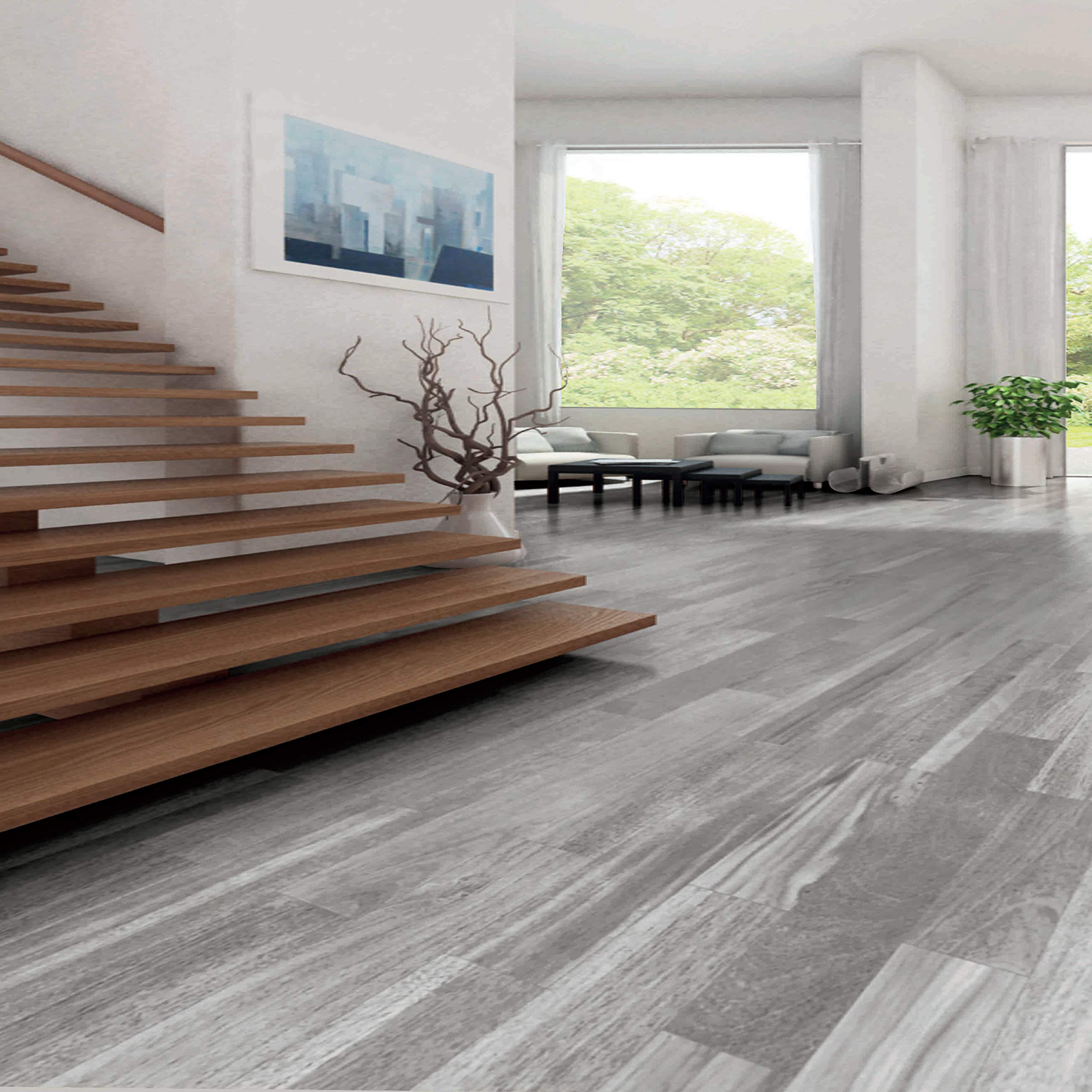 Xyladecor - Vitrificateur pour Sols Intérieurs en Bois Toutes Pièces - Parquets et Escaliers - Haute Résistance - Couleur : Satin Gris Tendance - Quantité : 0,75L - 5324767