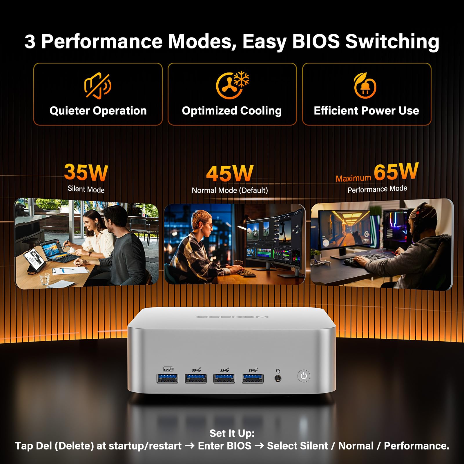 GEEKOM A9 Max AI Mini PC, with AMD Ryzen AI 9 HX 370 (80 Tops