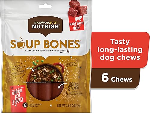 Miniatura 4 de Rachael Ray Nutrish - Tiras masticables para perros con sabor a sopa de huesos de mayor duración