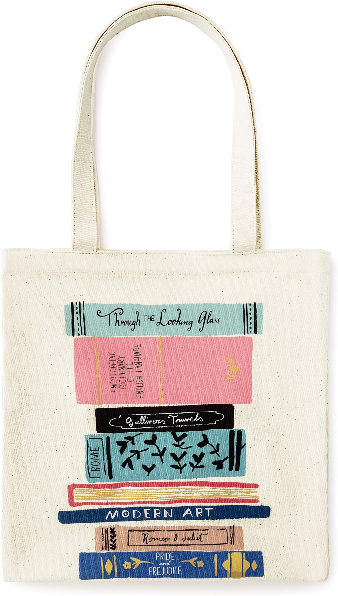 Canvas Tote Bag with Interior Pocket