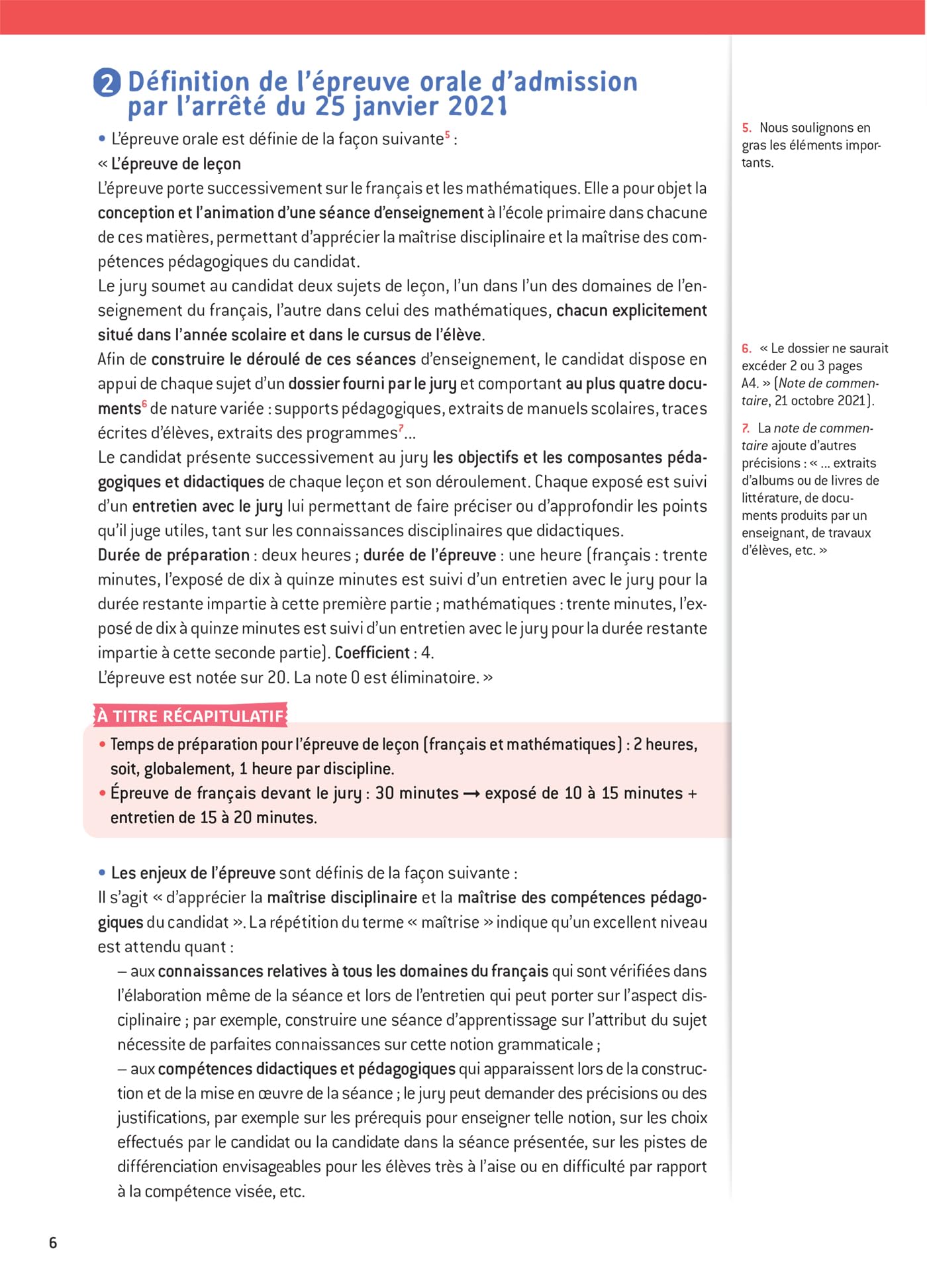 Français - CRPE 2026-2027 - Epreuve orale d'admission