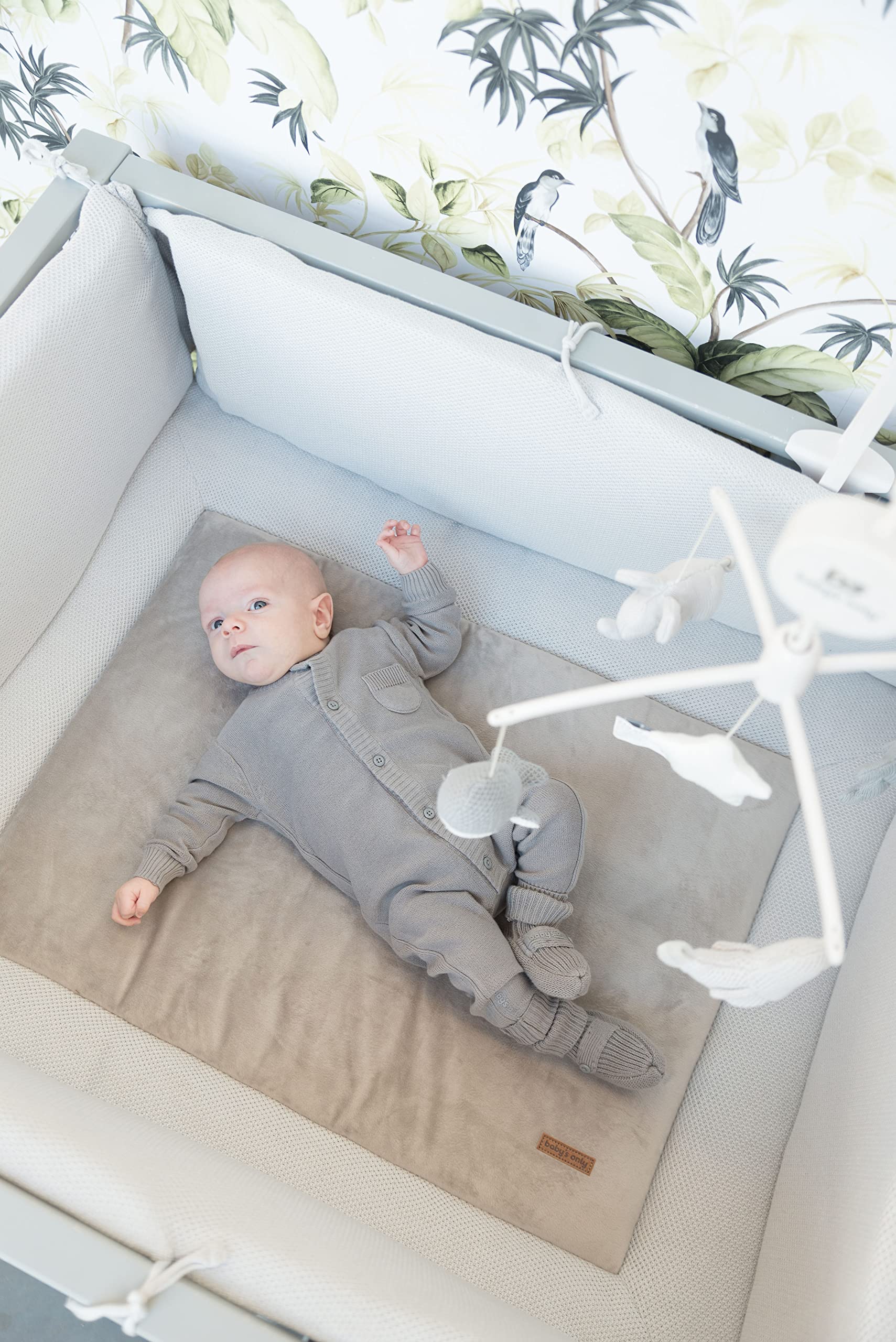 Baby's Only - Mata do kojca Classic - Silver-Grey - 80x100 cm