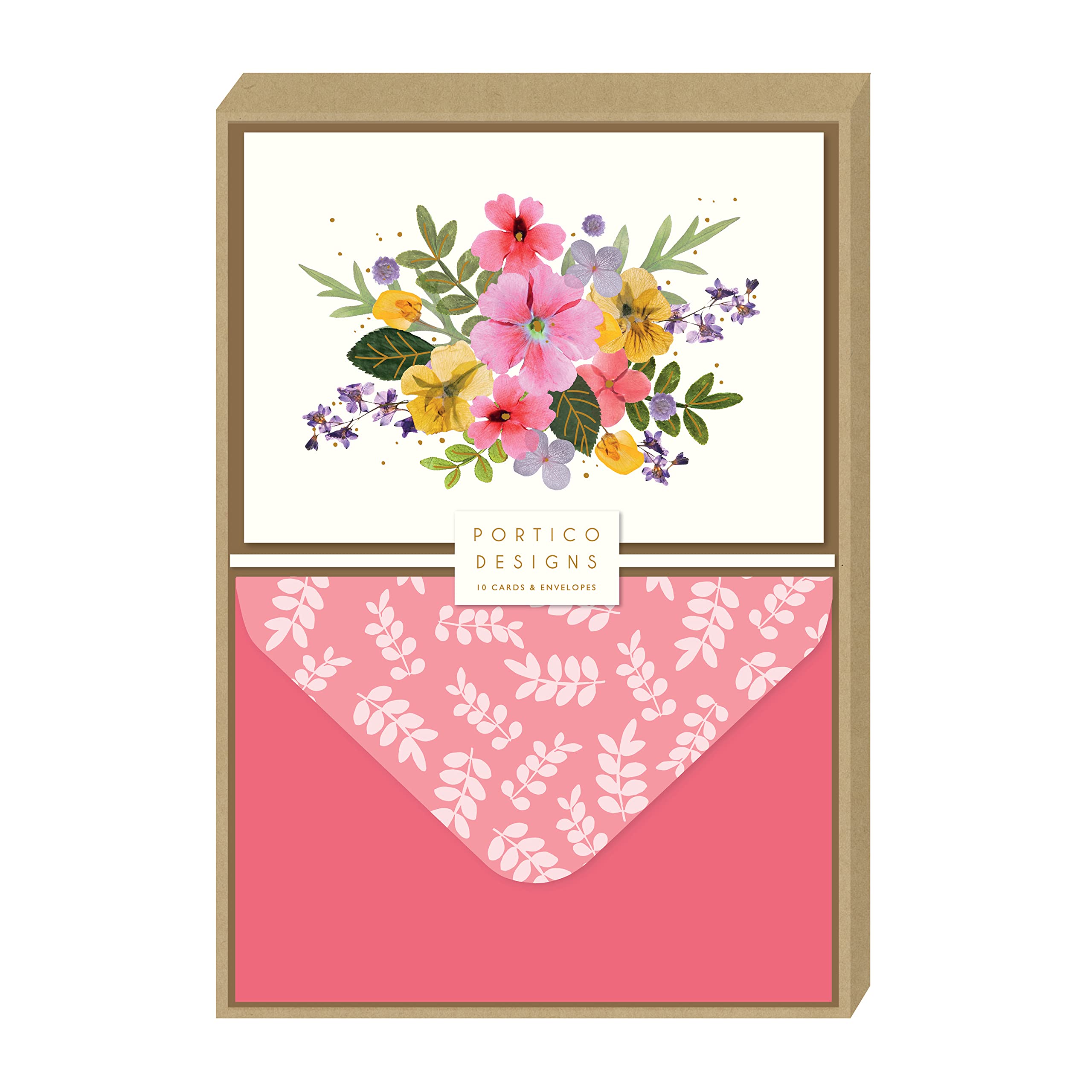 Portico Designs Pressed Petals - Boxed Notecards