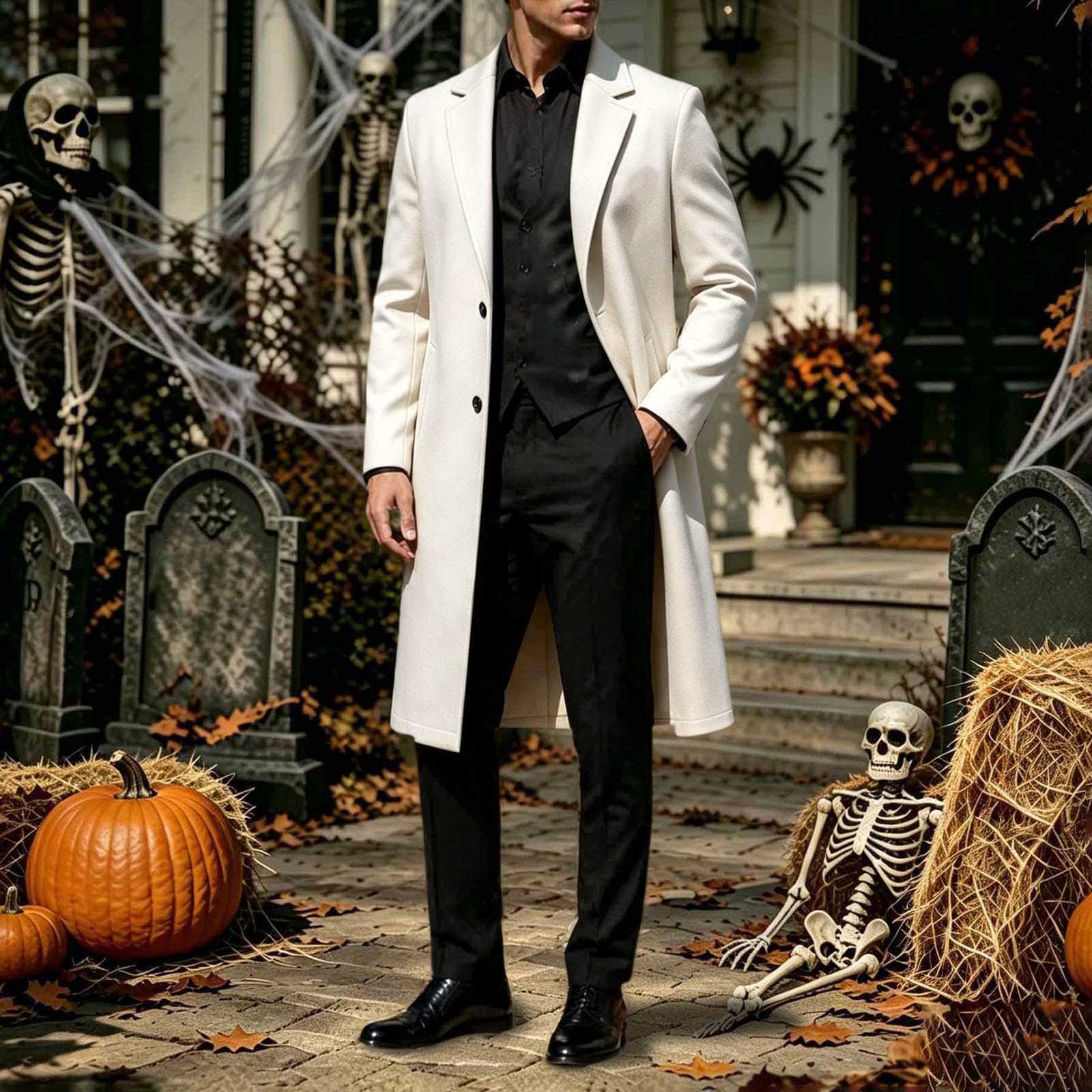 Vestiti Halloween Adulto Uomo, Costumi Halloween Elegante