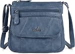 Angelkiss Petites Femmes Sac de corps croisé Purse épaule en cuir pour femmes Hobo Sac avec ceinture réglable