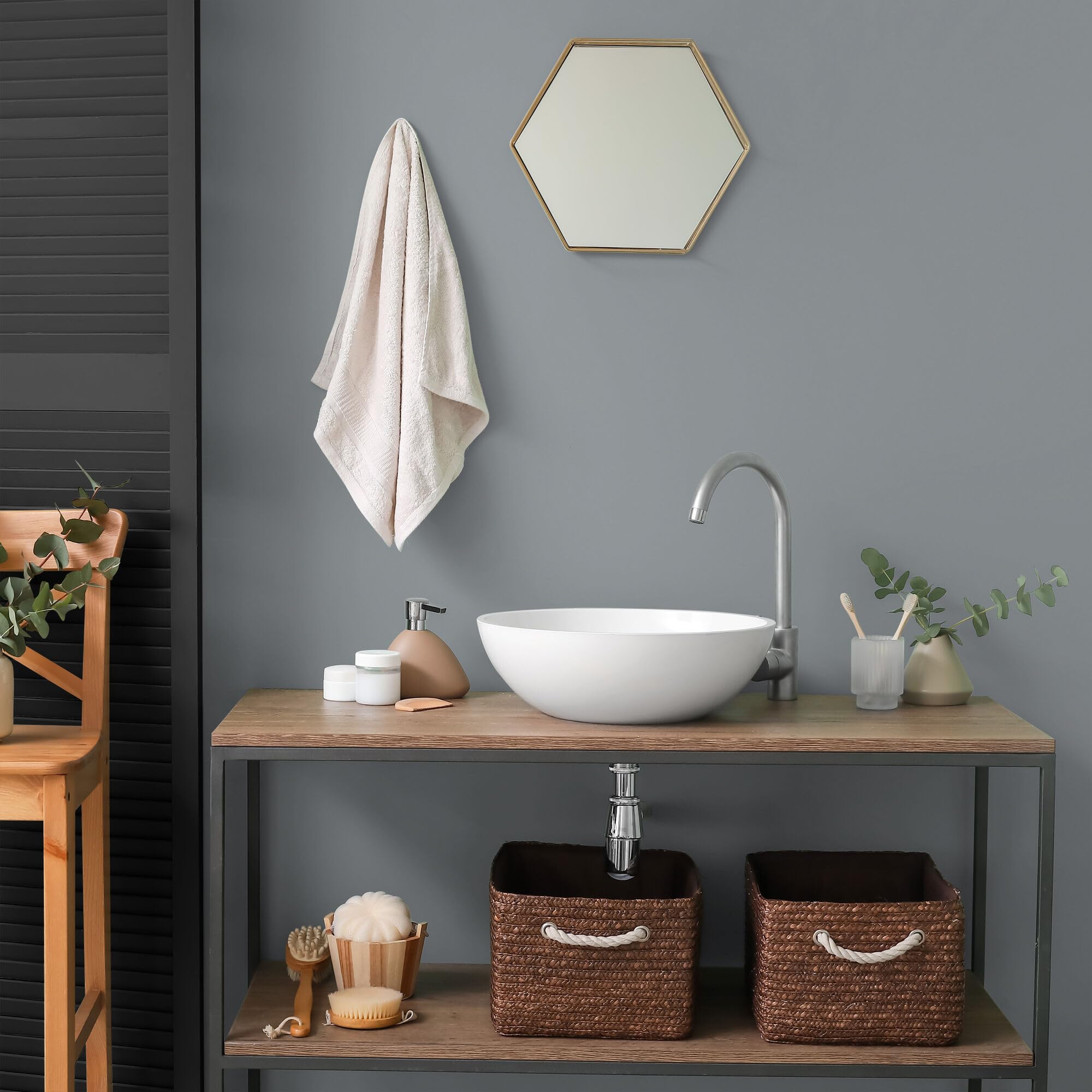 Schulte DecoDesign Wandverkleidung Set Erweiterung, Hellgrau inkl, Profil, 210 x 90 cm
