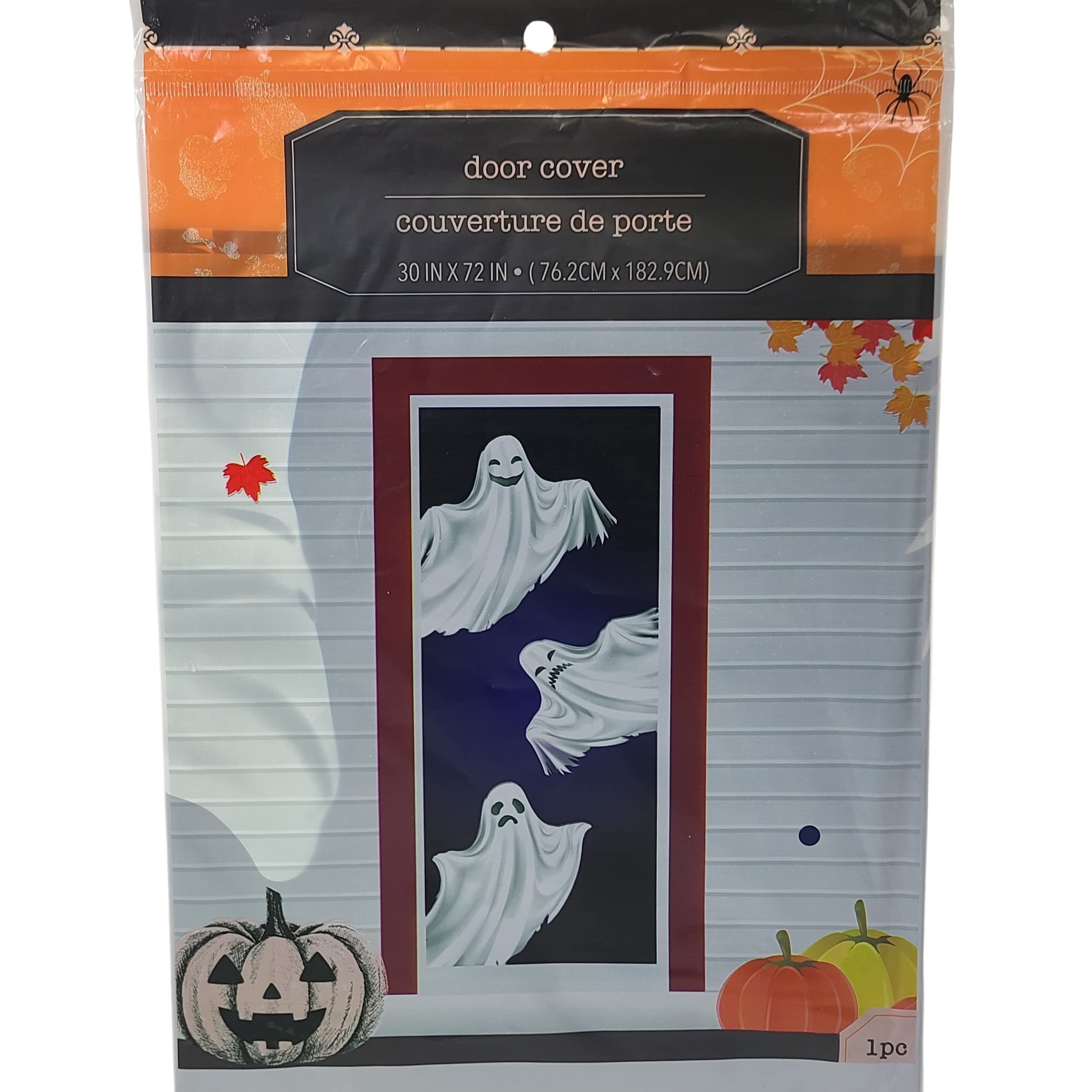 GreenbrierInternational Halloween Haunted House Ghastly Ghosts Door Cover - Great Way to Keep The Halloween Spirit
