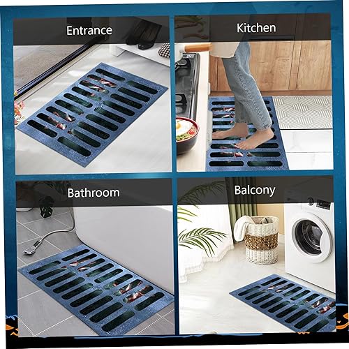 Miniatura 5 de Tapete de Halloween para puerta, de 19.7 x 31.5 in, tapete de bienvenida de Halloween 3D, tapete de entrada espeluznante antideslizante para