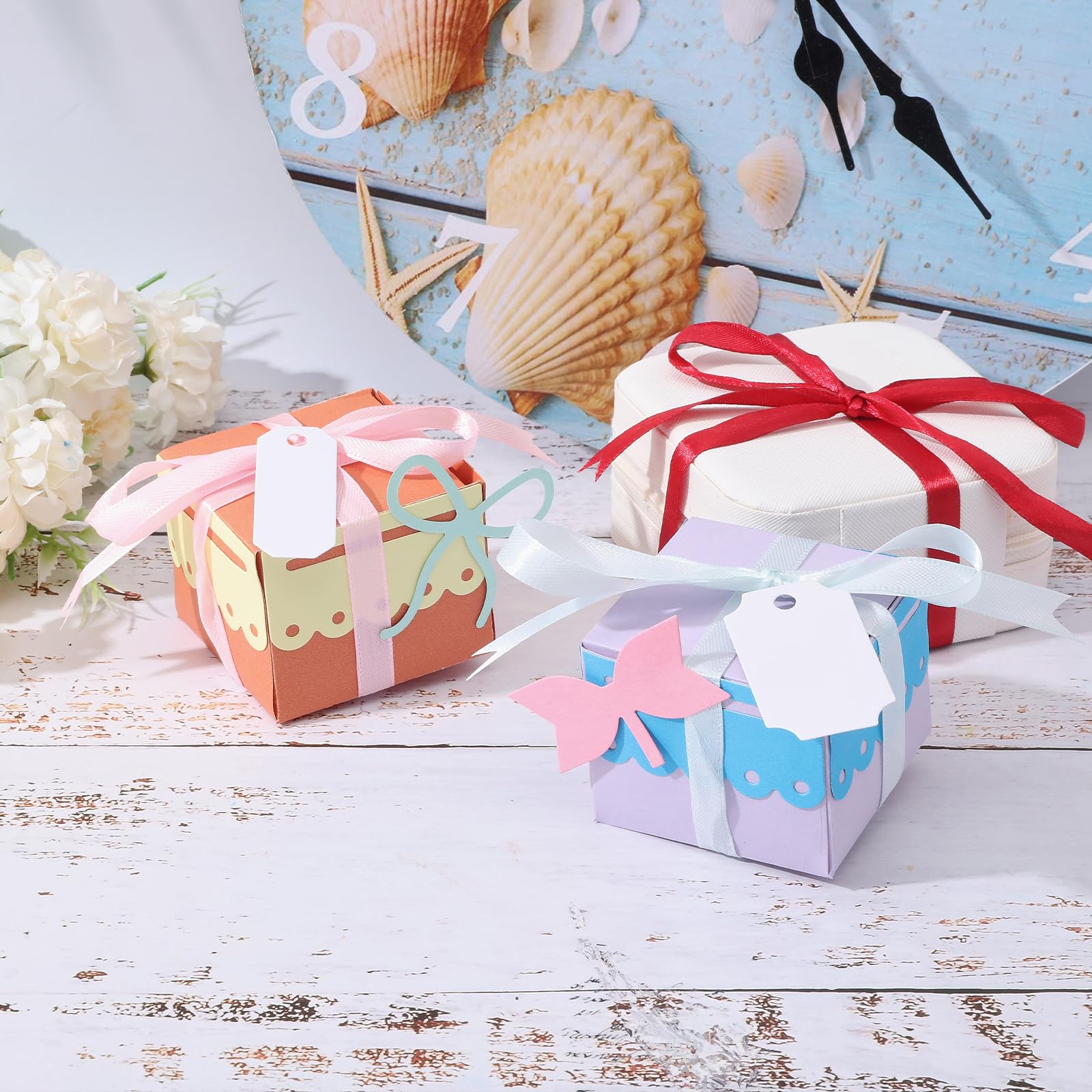 Fustella Scatola Regalo Metallica | 15,4x13,8cm | Per Cartone E Foglio Alluminio | Ideale San Valentino - Foto 11