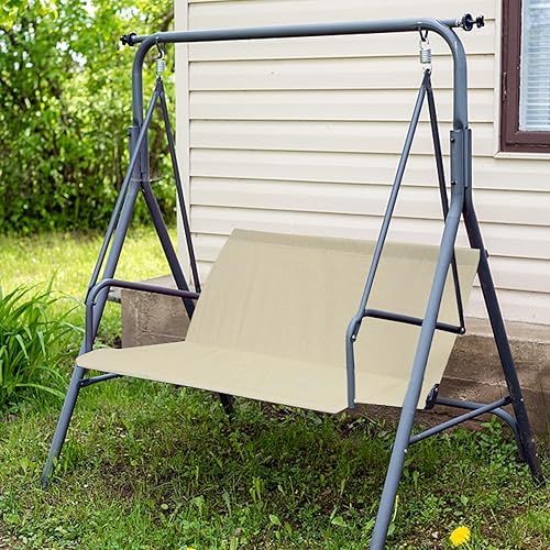 Miniatura 5 de Funda de repuesto para asiento de columpio de patio, 600D grueso Oxford impermeable, protección de cojín, fundas de asiento para banco, asientos de