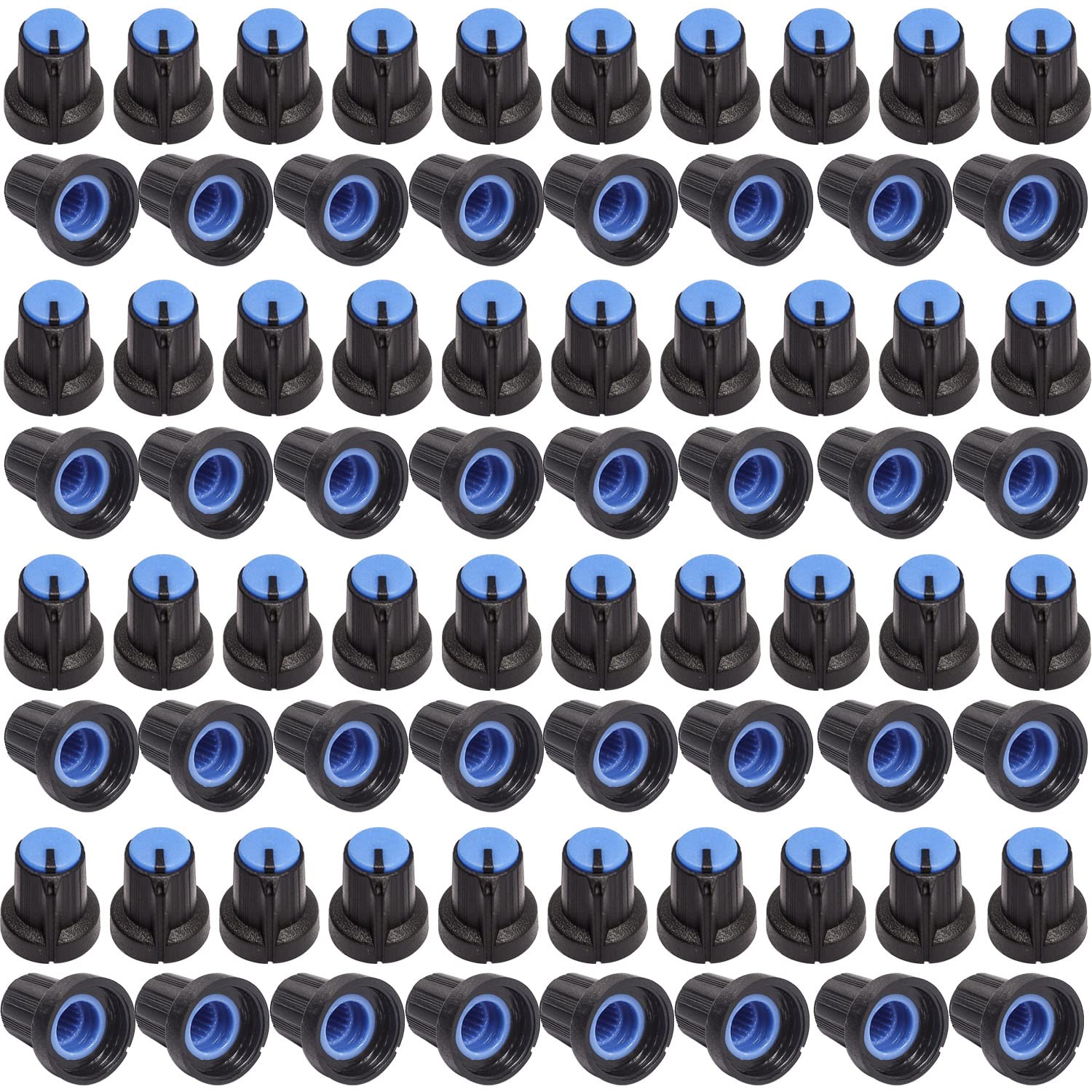 Taiss 100PCS Potentiometer knobs,Potentiometer Control Knobs,Plastic