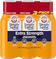 Arm & Hammer Simply Saline Extra Strength Nasal Mist for Severe Congestion Relief, 4.6oz 3-Pack