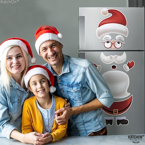 Miniatura 9 de KatchOn, Imanes navideños para refrigerador de Papá Noel, grandes, 36 pulgadas, calcomanías magnéticas de refrigerador de Papá Noel para