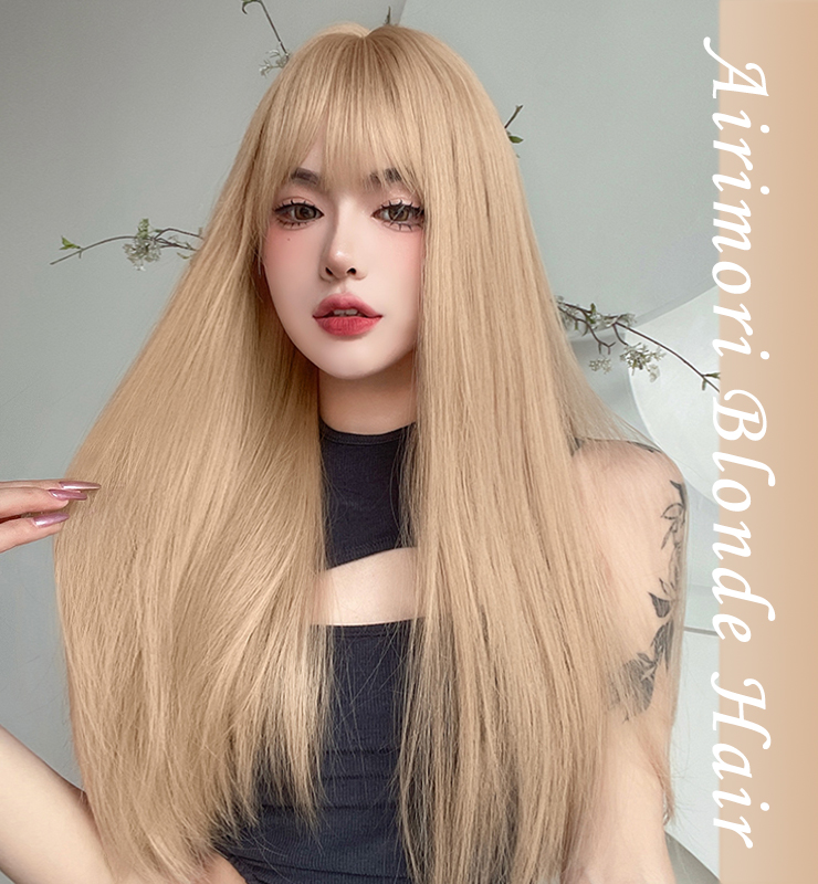 Amazon.co.jp: Airimori ウィッグ ロング ストレート フルウィッグ