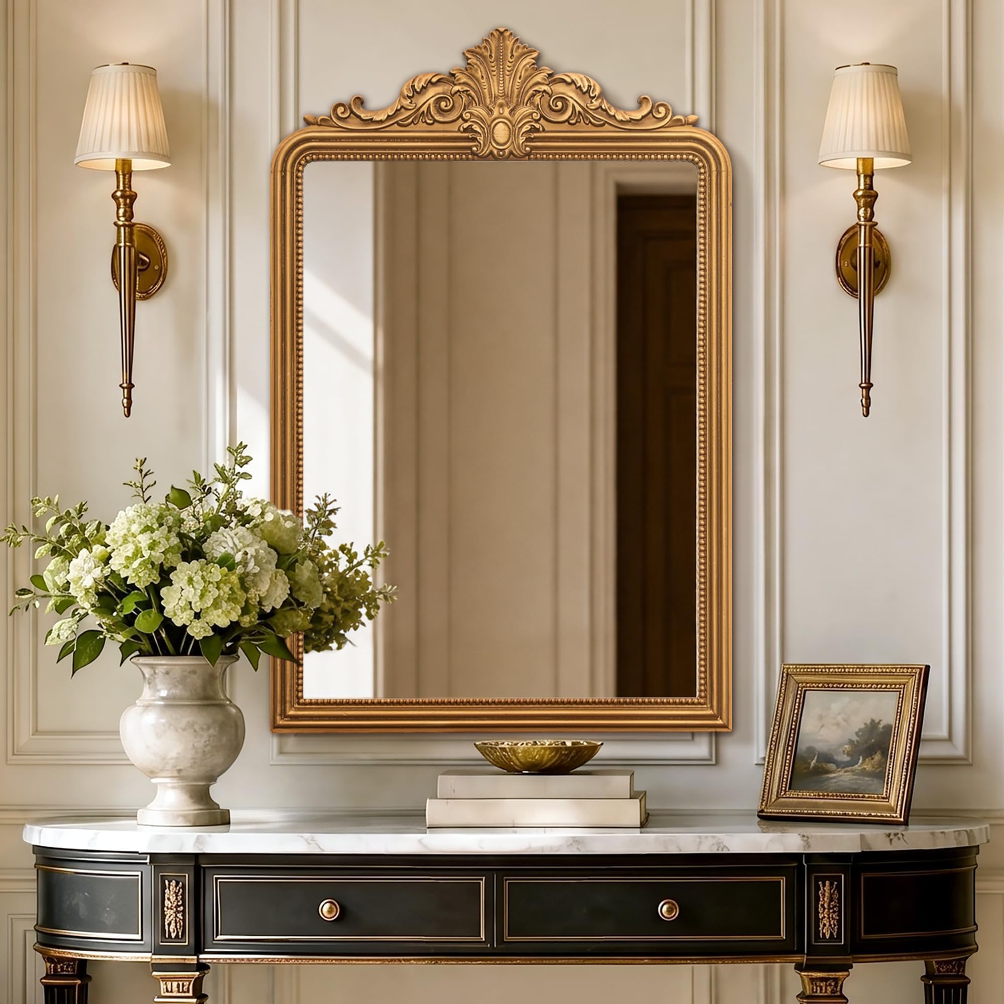 Amazon.com: Besdomus Gold Vintage Decorative Mirror: 30