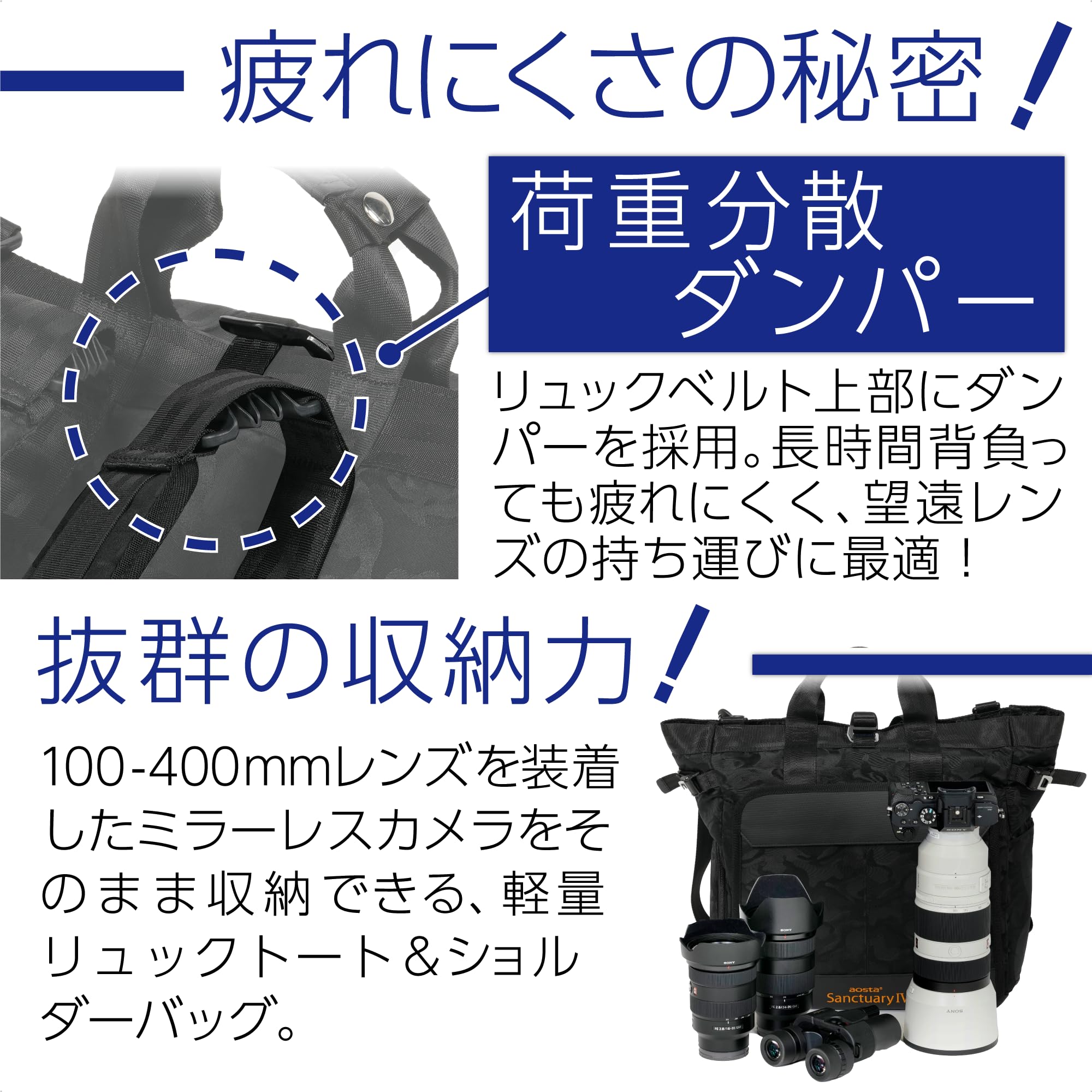 Amazon | ケンコー(Kenko) リュックトートバッグ aosta Sanctuary IV