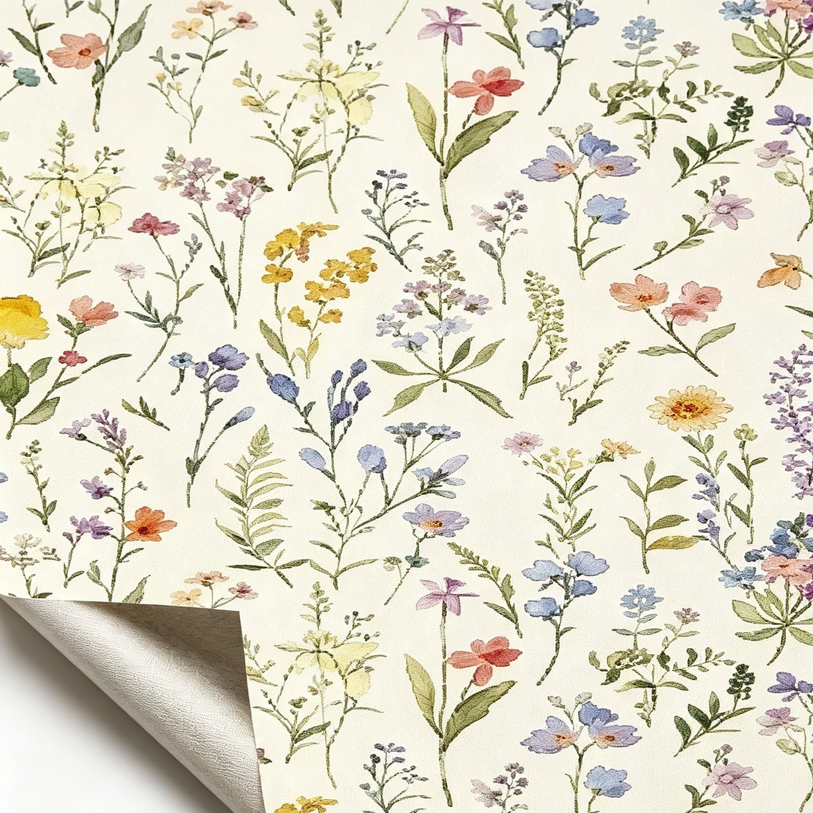 Zynqra D Floral Peel An Stick Wallpaper,Removable Self Adhesive,For Bedroom Walls(,L500cm/196.9In*W44cm/17.3In)
