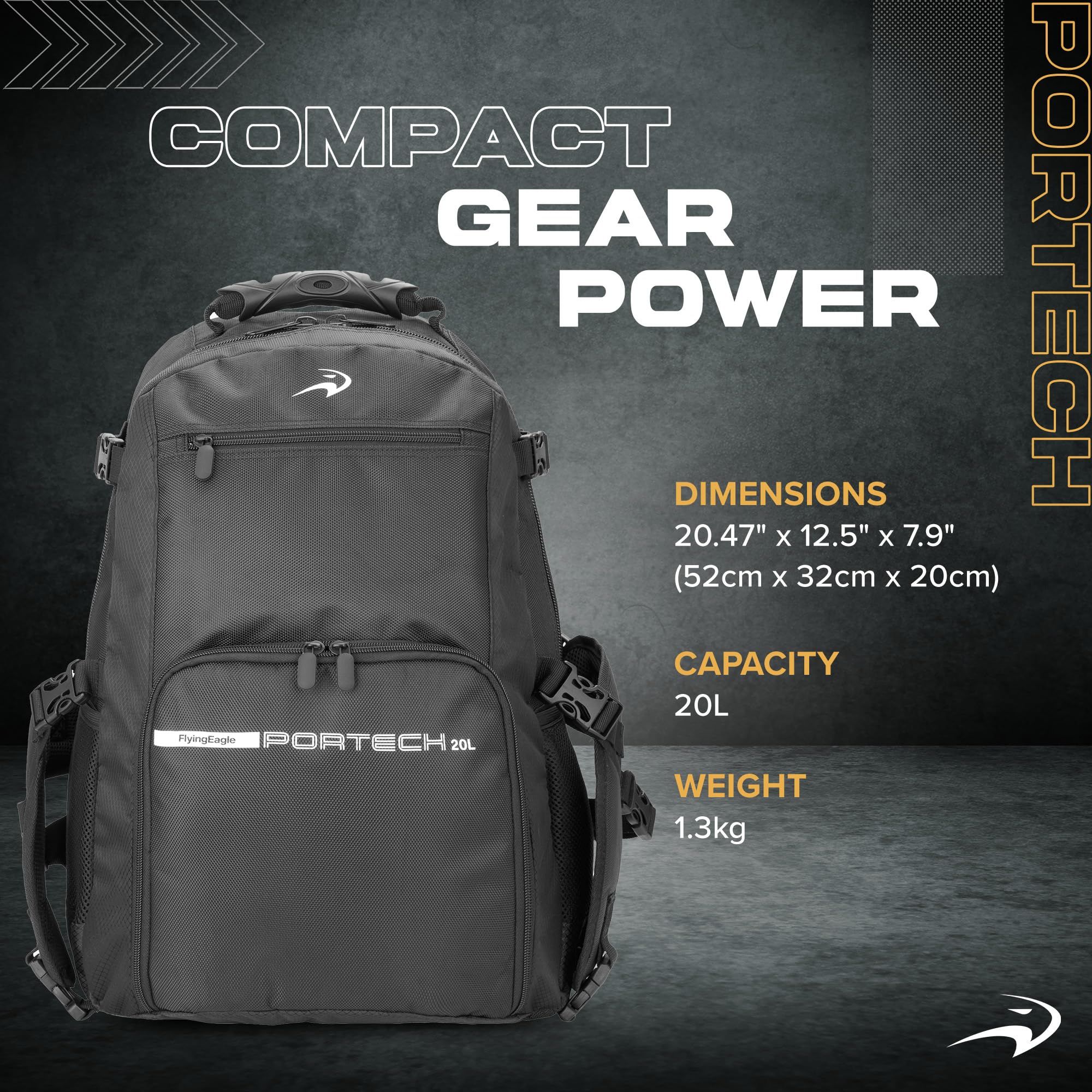 Flying Eagle Portech - Mochila de viaje, mochila deportiva para patines en línea, bolsas de patinaje, bolsa de viaje, bolsa de patinaje en línea para mujeres y hombres, organizador de equipos